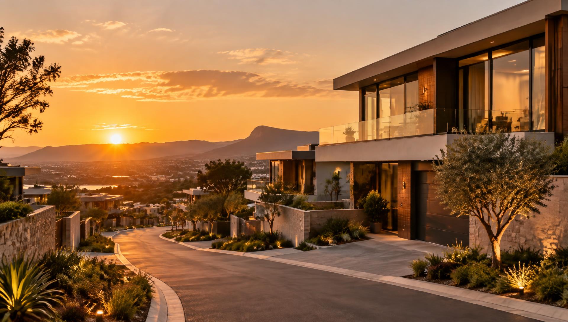 Modern residential development